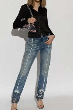 Diesel NIEBIESKI Jeansy `D-GINNA-FSG`