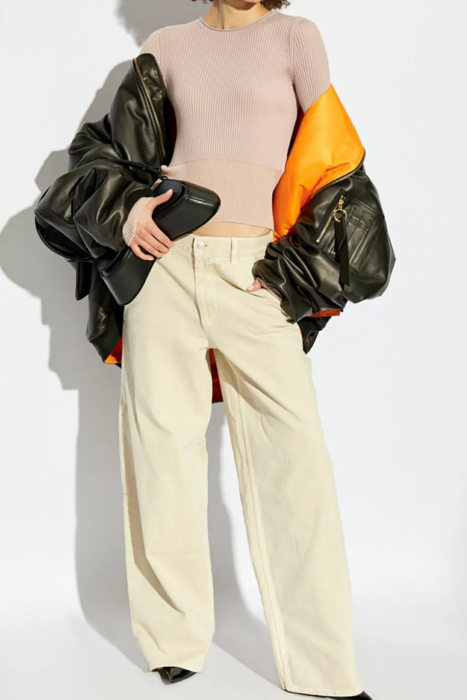 Diesel RÓŻOWY Sweter `M-SLESHS`