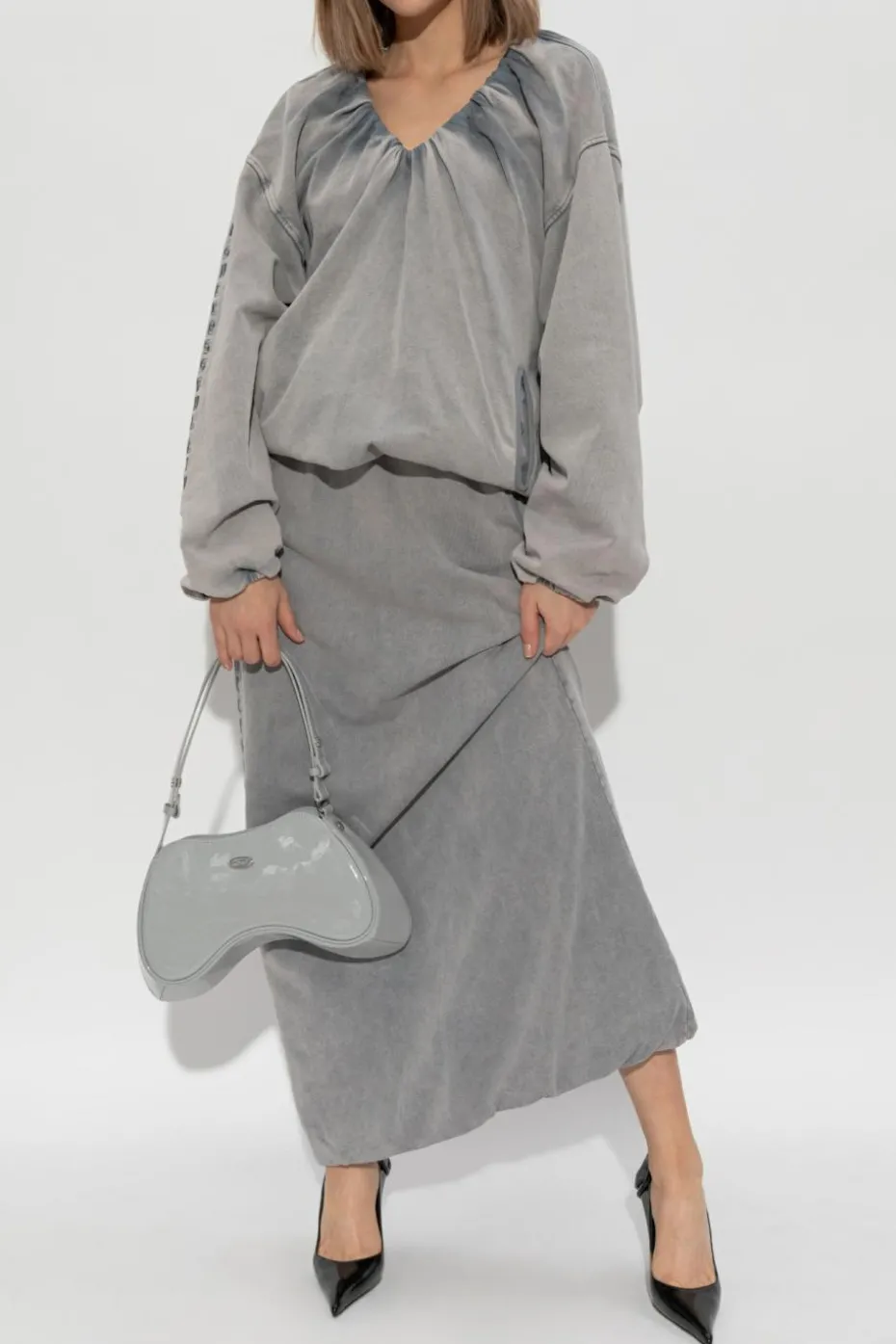 Diesel SZARY Bluza `F-INDY`