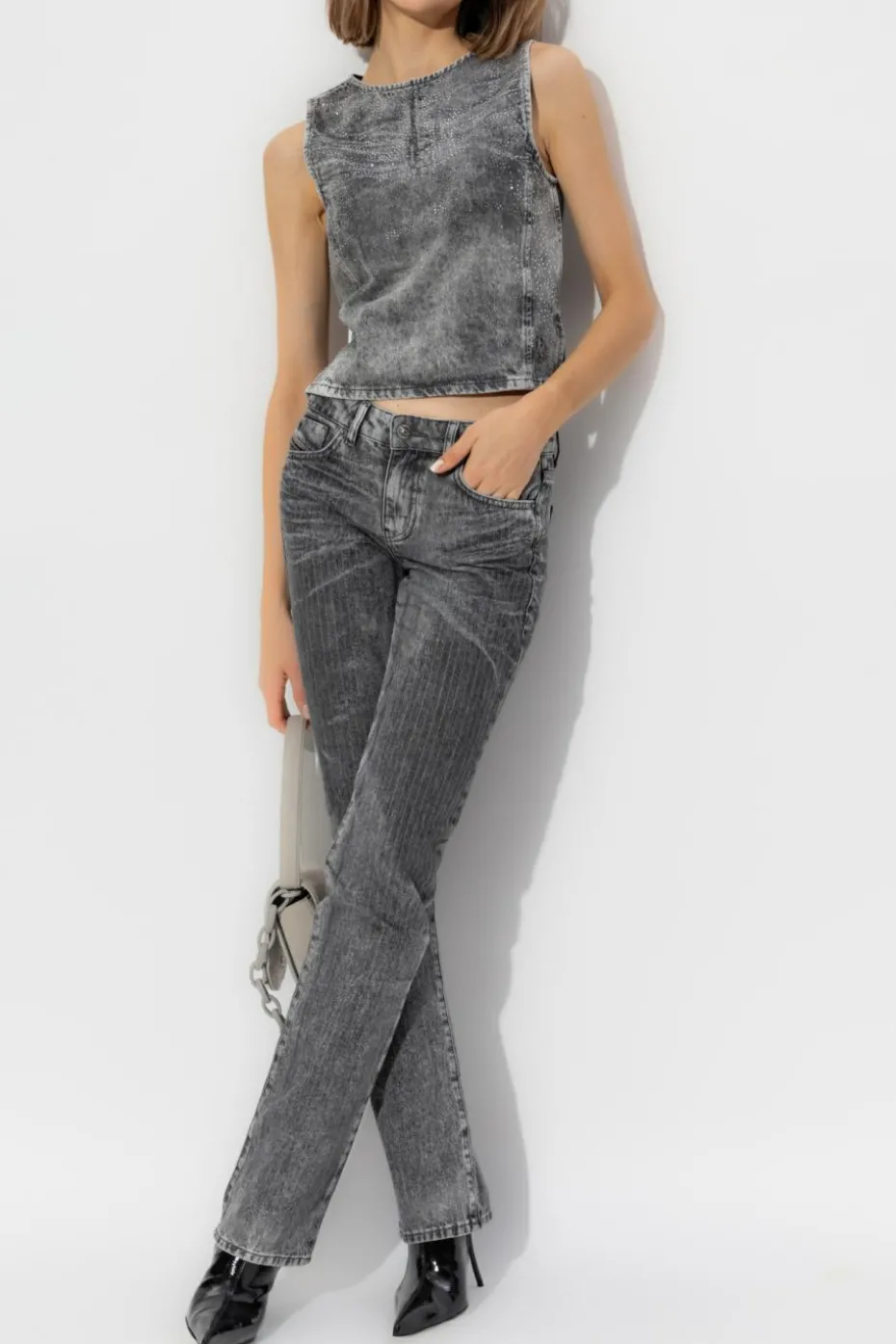 Diesel SZARY Jeansy `D-GIANNA-S`