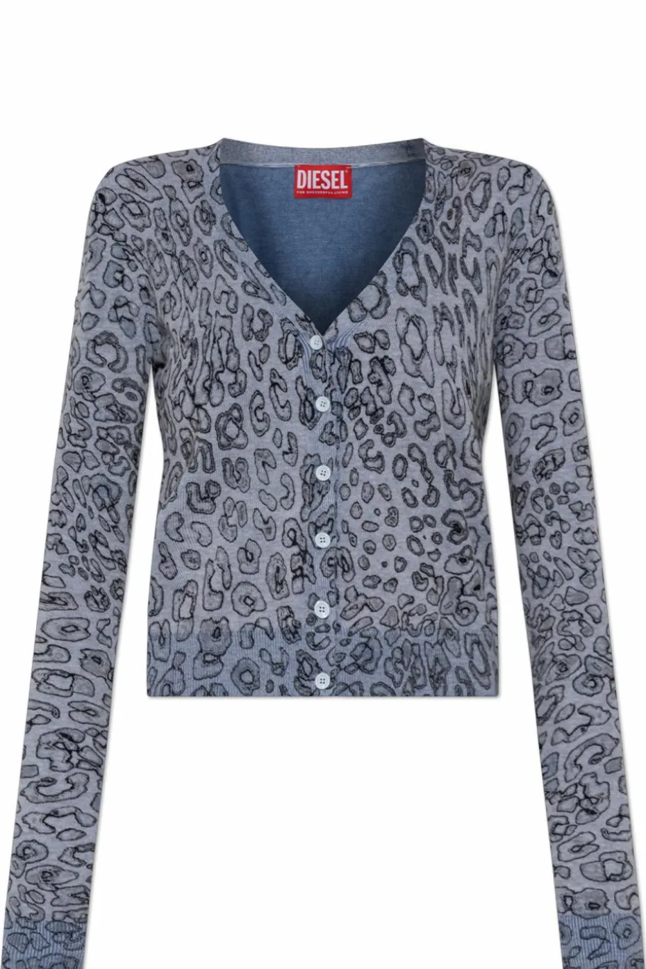 Diesel SZARY Kardigan `M-ALIMA-LEO`