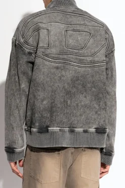 Diesel SZARY Kurtka jeansowa `D-CARLY-S`