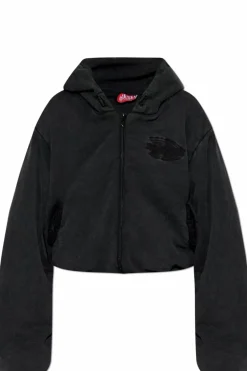 Diesel SZARY Ocieplana bluza ` F-ENERDI`