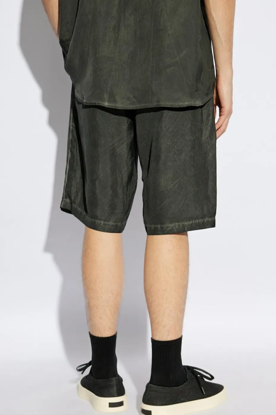 Diesel SZARY Szorty `P-LEON-SHORT`