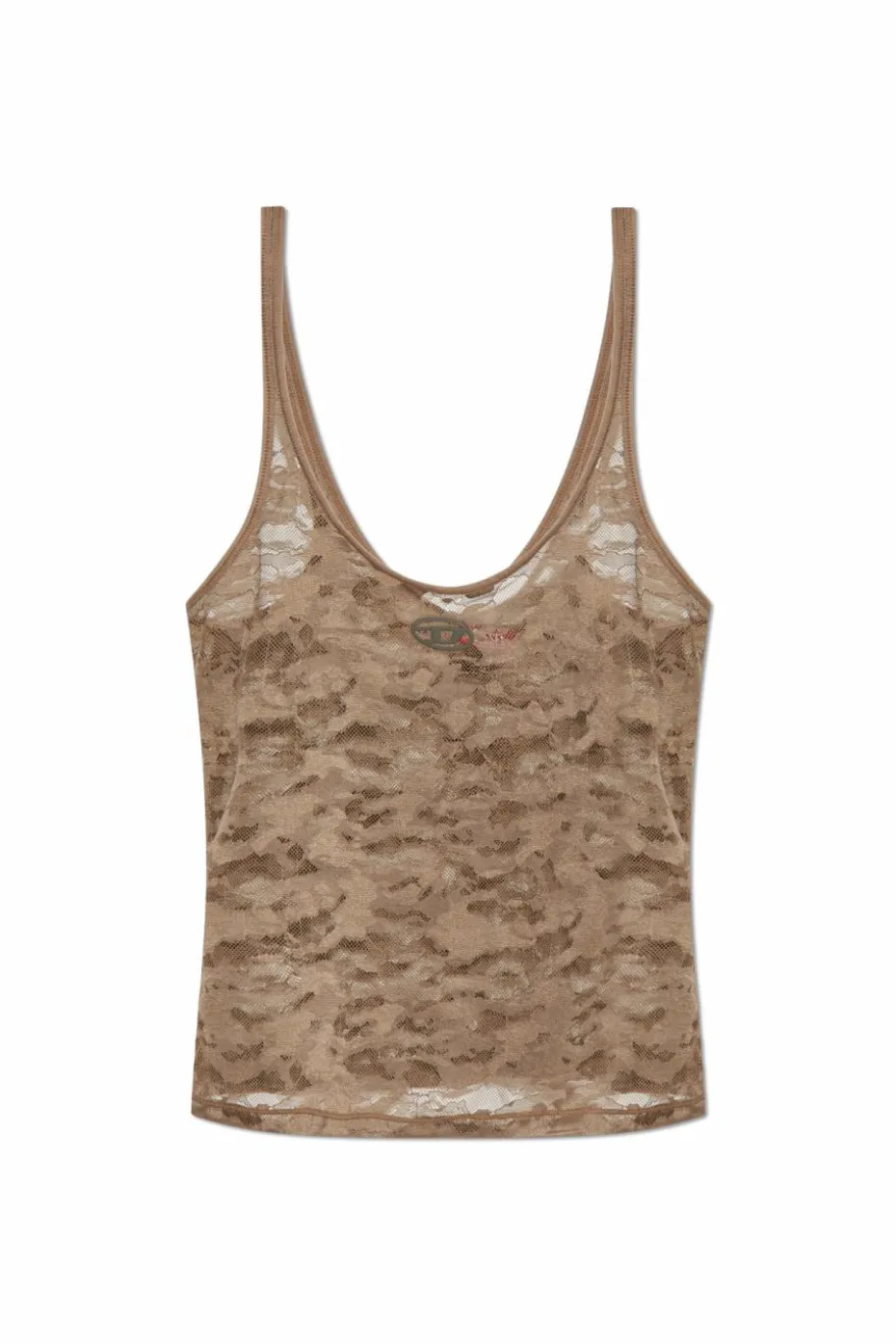 Diesel ZIELONY Koronkowy top `KIRSTEN`