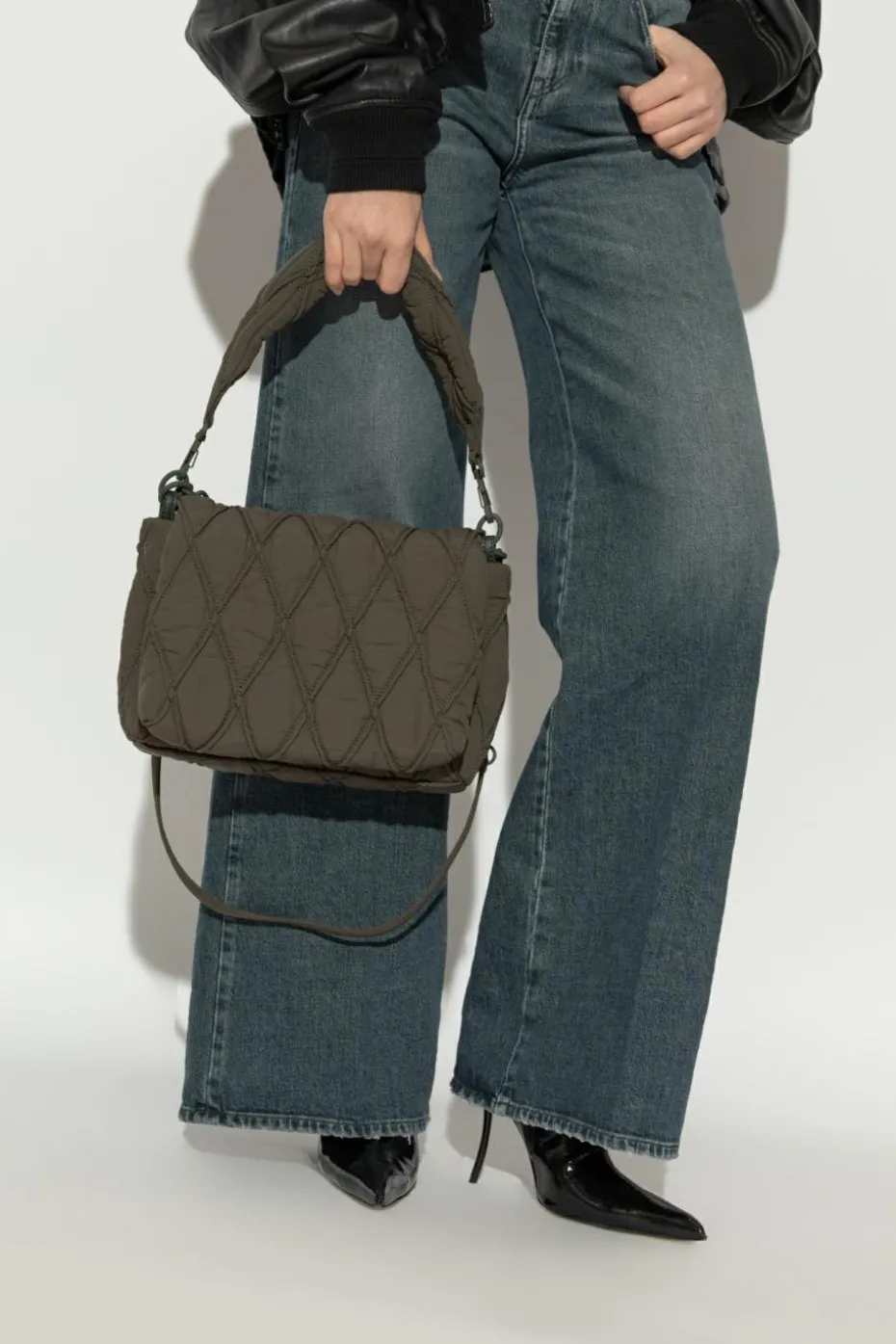Diesel ZIELONY Torba na ramię `CHARM-D SHOULDER`