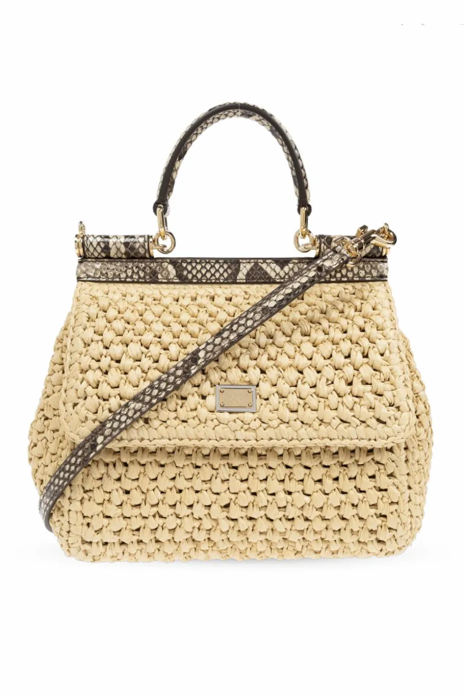 Dolce & Gabbana beżowy Torba na ramię `Sicily Mini`