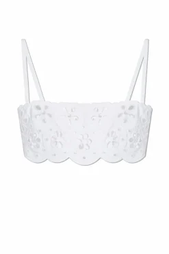 Dolce & Gabbana BIAŁY Ażurowy top