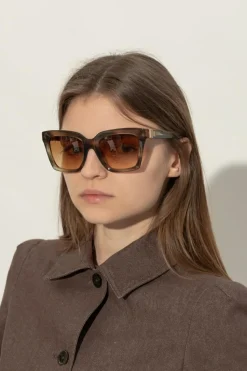 Dolce & Gabbana BRĄZOWY Okulary przeciwsłoneczne