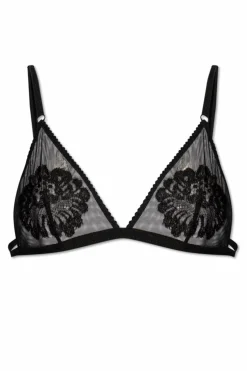 Dolce & Gabbana CZARNY Biustonosz z motywem kwiatowym