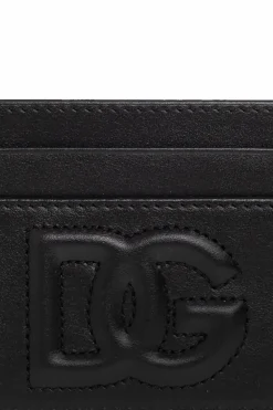 Dolce & Gabbana CZARNY Etui na karty z logo