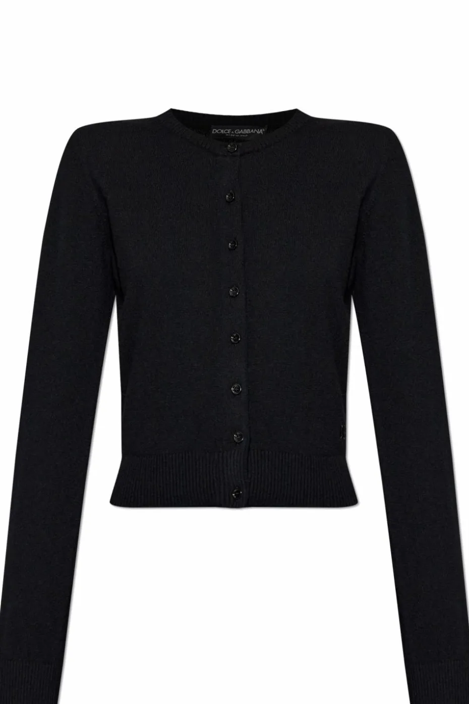 Dolce & Gabbana CZARNY Kaszmirowy kardigan