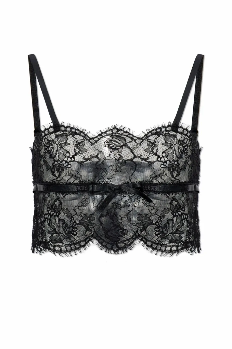Dolce & Gabbana CZARNY Koronkowy top