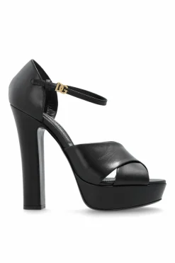 Dolce & Gabbana CZARNY Sandały na platformie