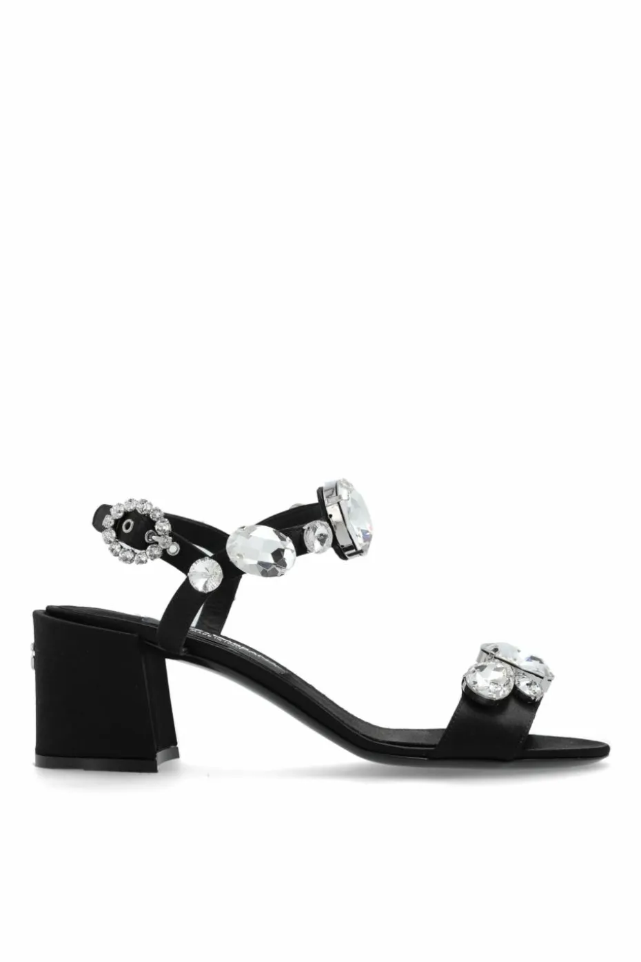 Dolce & Gabbana CZARNY Sandały na obcasie