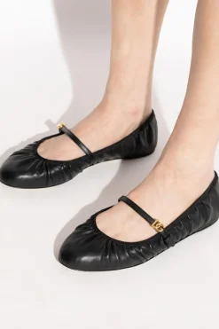 Dolce & Gabbana CZARNY Skórzane baleriny