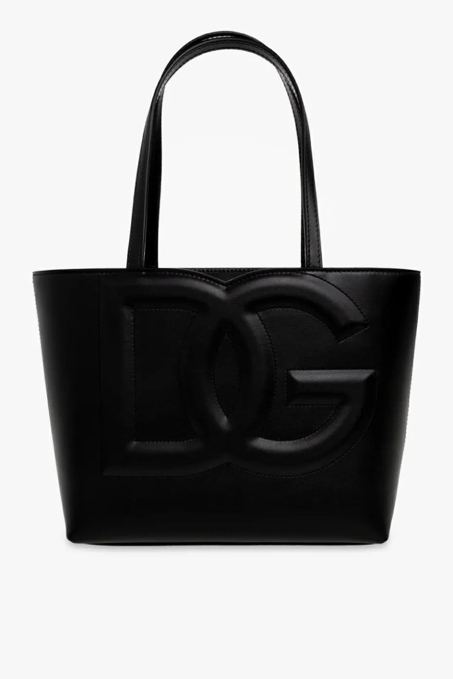 Dolce & Gabbana CZARNY Skórzana torba typu ‘shopper’