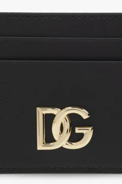 Dolce & Gabbana CZARNY Skórzane etui na karty