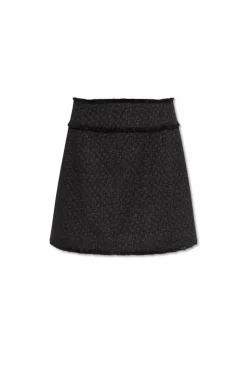 Dolce & Gabbana CZARNY Tweedowa spódnica