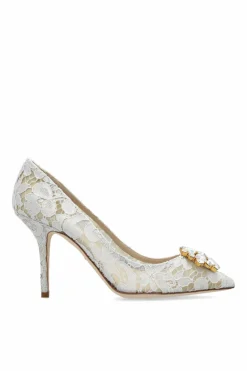 Dolce & Gabbana kremowy Buty na obcasie `Belluccii`