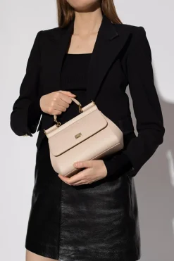 Dolce & Gabbana kremowy Torba na ramię ‘Sicily Small’