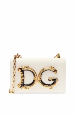 Dolce & Gabbana kremowy Torba na ramię ‘DG Girls’