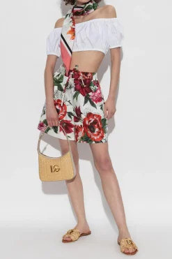 Dolce & Gabbana MULTIKOLOR Szorty z motywem kwiatowym