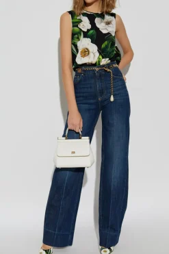 Dolce & Gabbana MULTIKOLOR Top z motywem kwiatowym