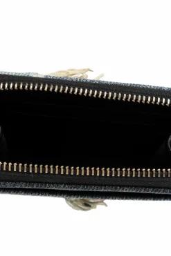 Dolce & Gabbana NIEBIESKI Portfel z efektem `vintage`