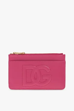 Dolce & Gabbana RÓŻOWY Etui na karty