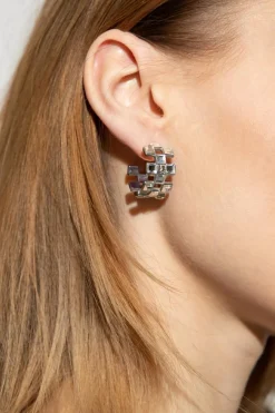 Dolce & Gabbana SREBRNY Pojedynczy kolczyk
