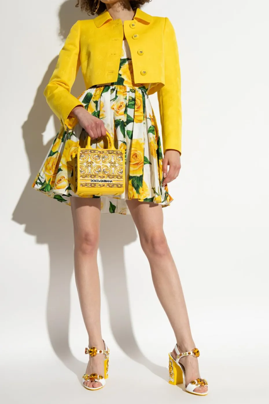 Dolce & Gabbana ŻÓŁTY Torba `DG Daily Mini` typu `shopper`