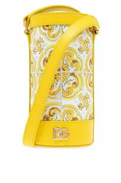 Dolce & Gabbana ŻÓŁTY Torba z paskiem na butelkę