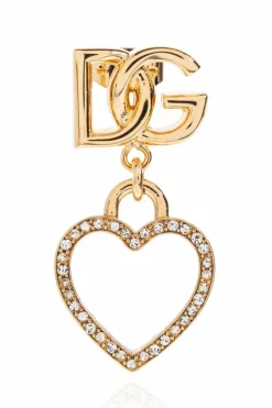 Dolce & Gabbana ZŁOTY Kolczyki z zawieszkami z motywem serc