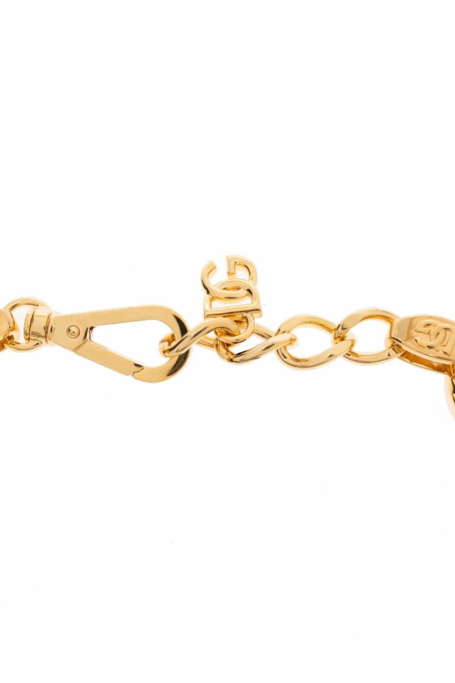 Dolce & Gabbana ZŁOTY Naszyjnik z zawieszką w kształcie kokardy