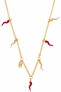Dolce & Gabbana ZŁOTY Naszyjnik z zawieszkami