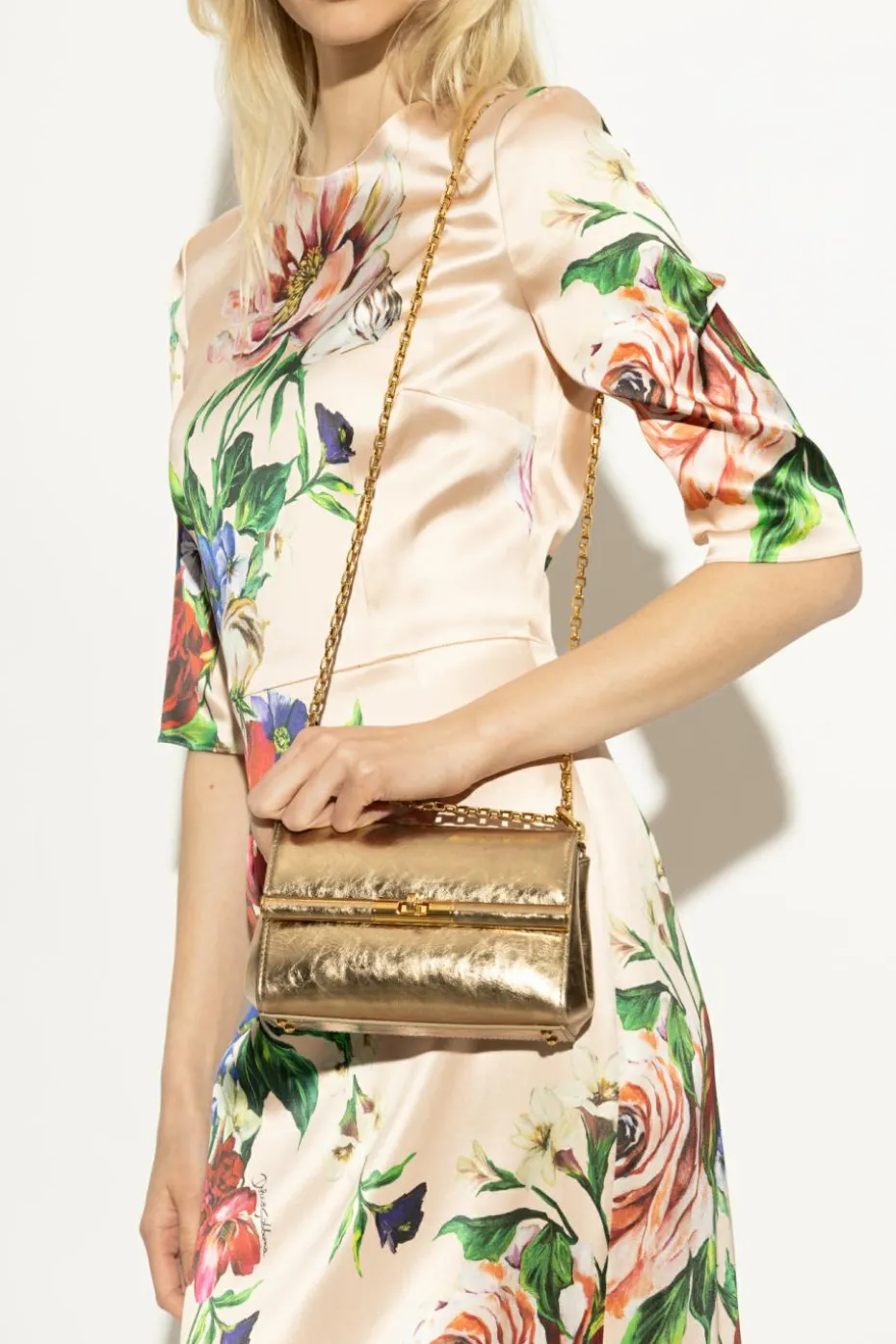 Dolce & Gabbana ZŁOTY Torba na ramię `Marlene Mini`