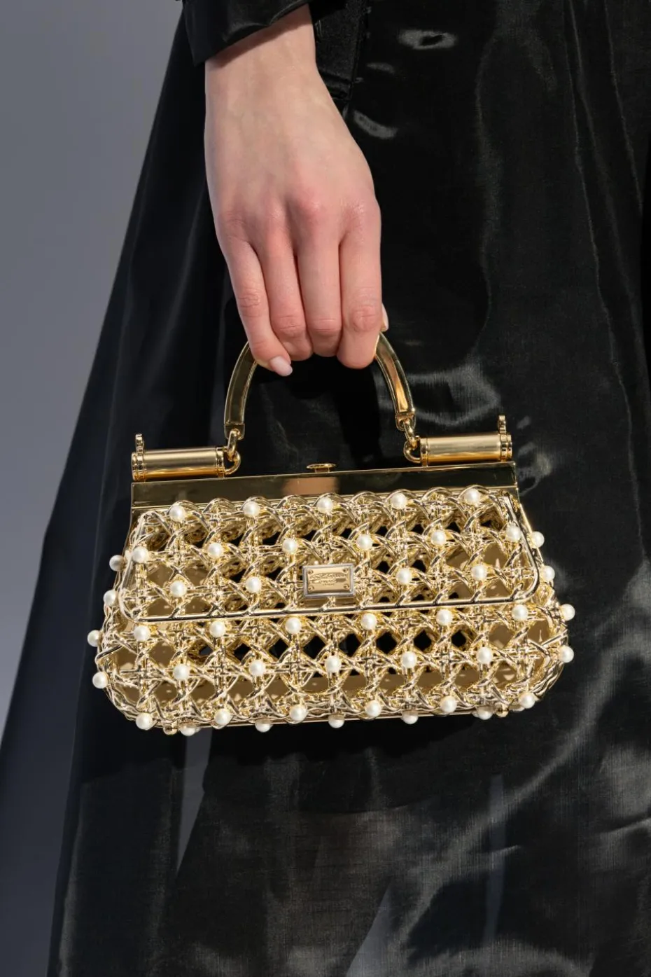 Dolce & Gabbana ZŁOTY Torba do ręki ‘Sicily’