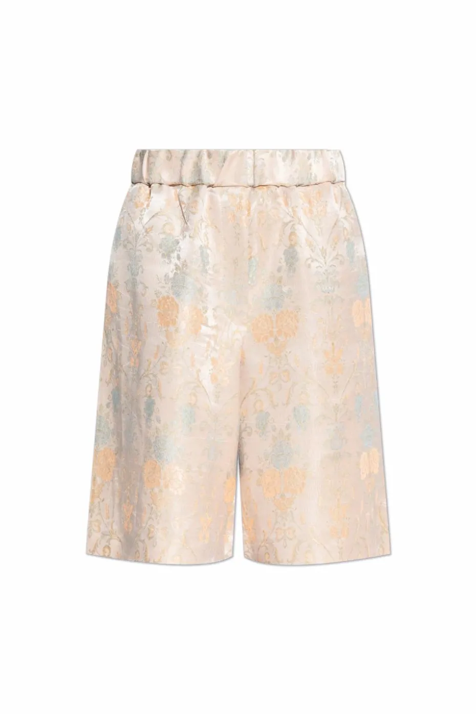 Dries Van Noten RÓŻOWY Szorty o połyskującym wykończeniu