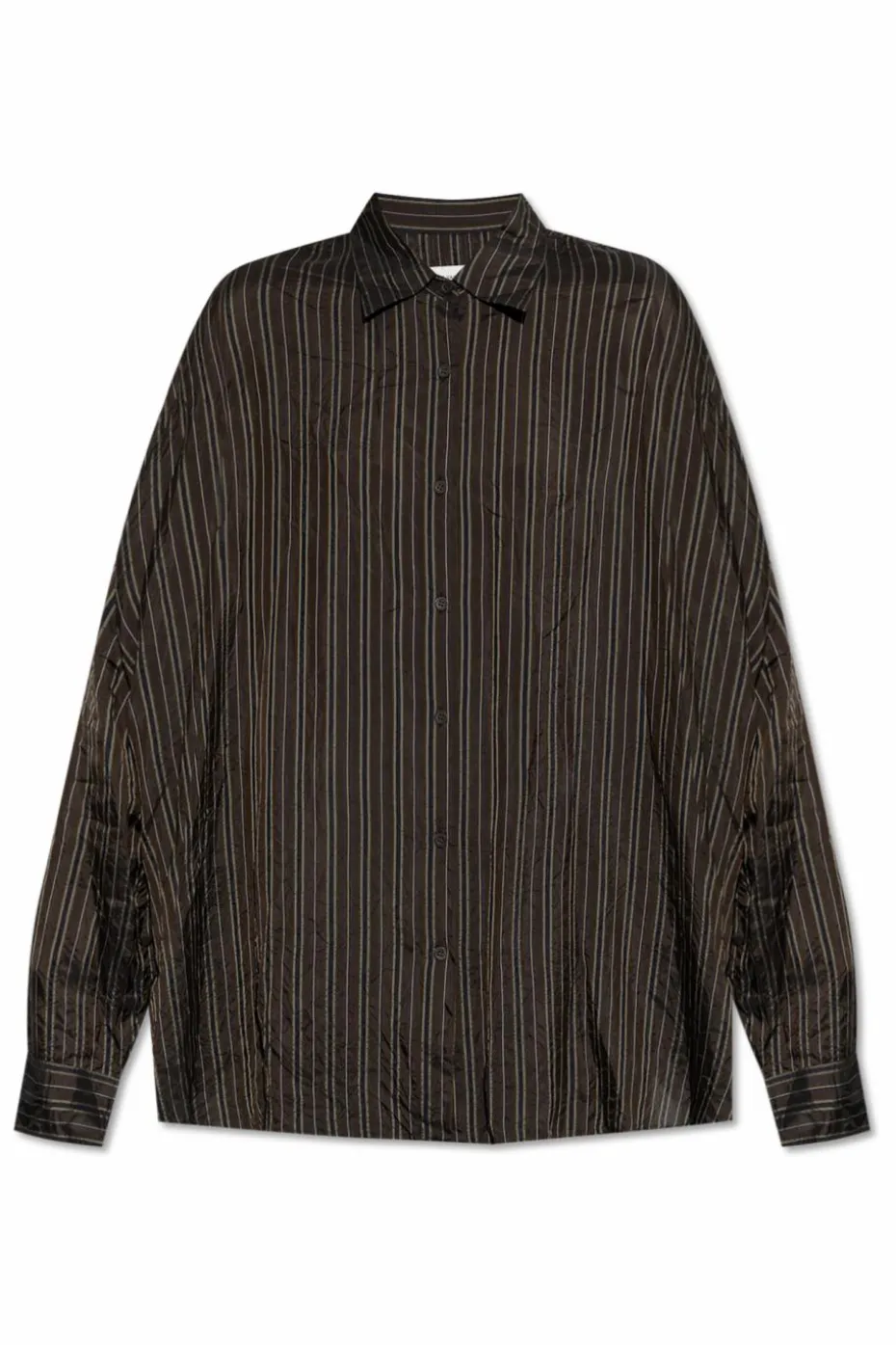 Dries Van Noten ZIELONY Koszula w pasy