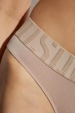 Dsquared2 beżowy Figi z logo