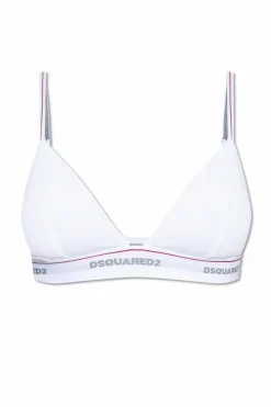 Dsquared2 BIAŁY Biustonosz z logo