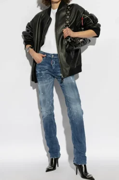 Dsquared2 BIAŁY T-shirt z nadrukiem
