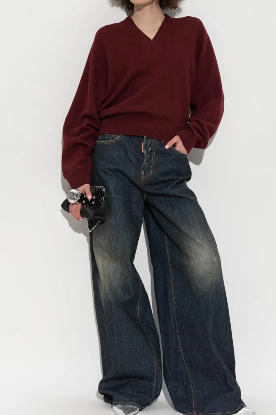 Dsquared2 BORDO Wełniany sweter