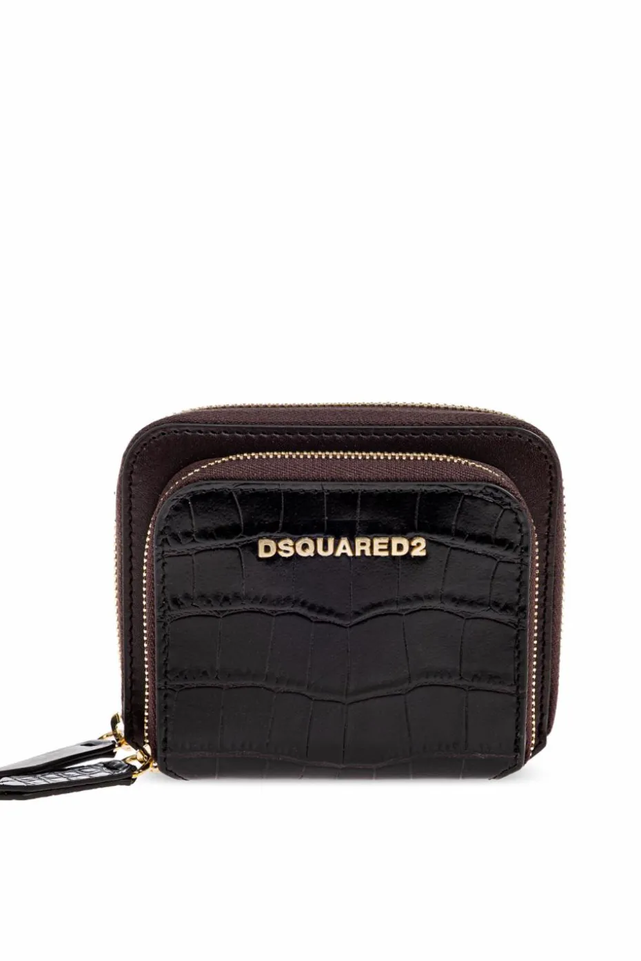 Dsquared2 BRĄZOWY Portfel z logo