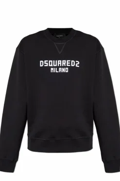 Dsquared2 CZARNY Bluza z nadrukiem