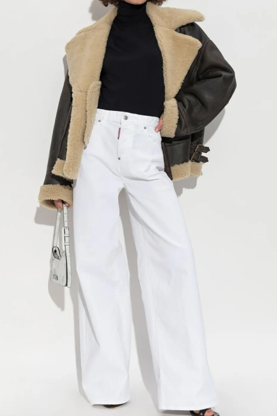 Dsquared2 CZARNY Golf bez rękawów