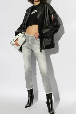 Dsquared2 CZARNY Krótki top bez rękawów