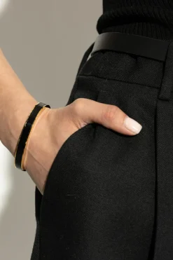 Dsquared2 CZARNY Mosiężna bransoleta