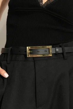 Dsquared2 CZARNY Skórzany pasek